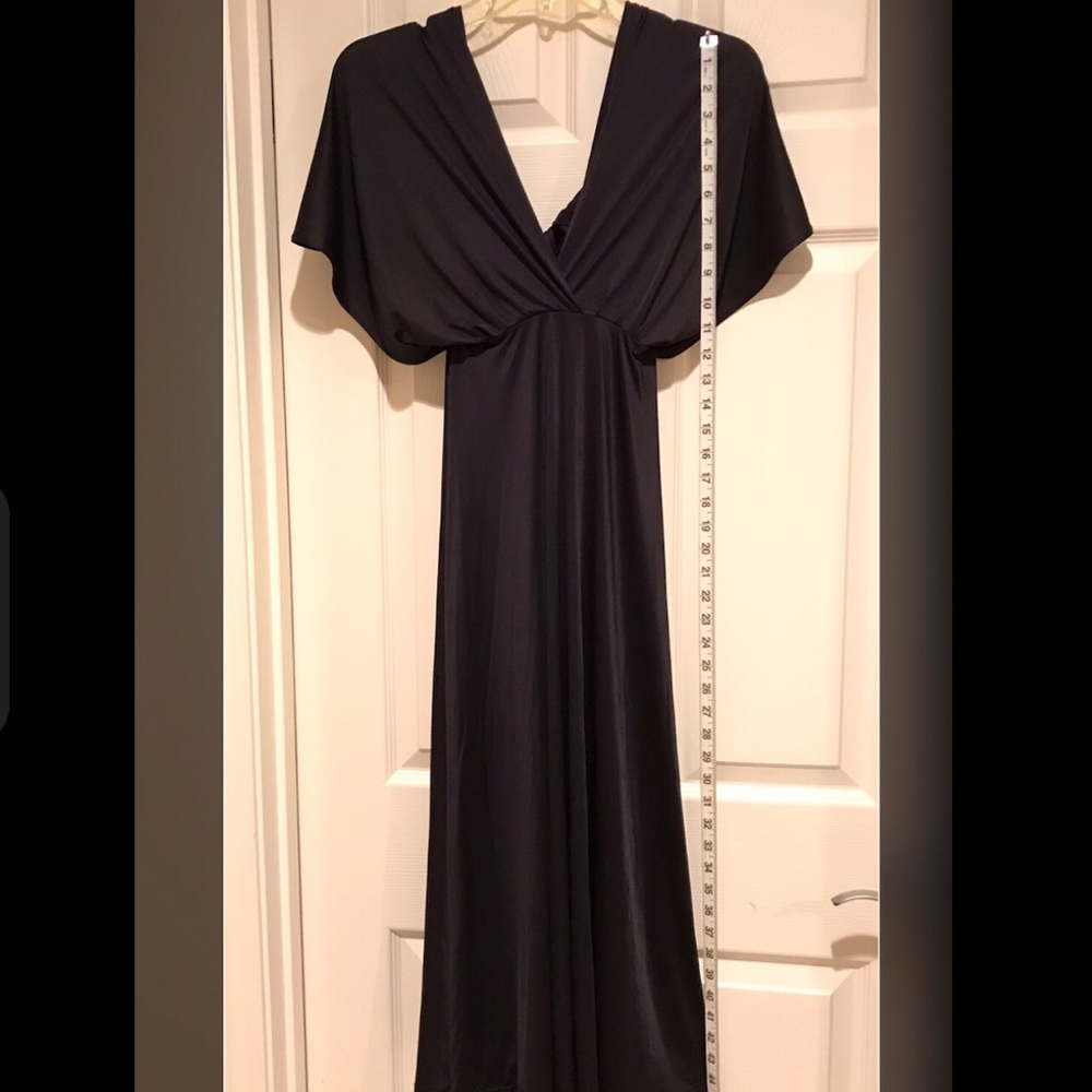 Soft Surroundings maxi black stretchy dress Black SZ.PXS, Preowned